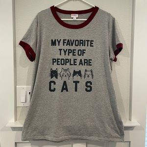 LuLaRoe - Liv Tee XL - Cats are my Favorite…